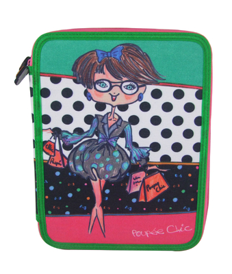 A caixa de lápis de 2 fechos de correr/as caixas lápis coloridas das crianças Zippered o malote 25×19.5×4.5 CM