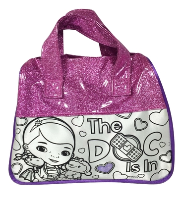 Sacola colorida da garatuja com poliéster personalizado punho de Doodlebag